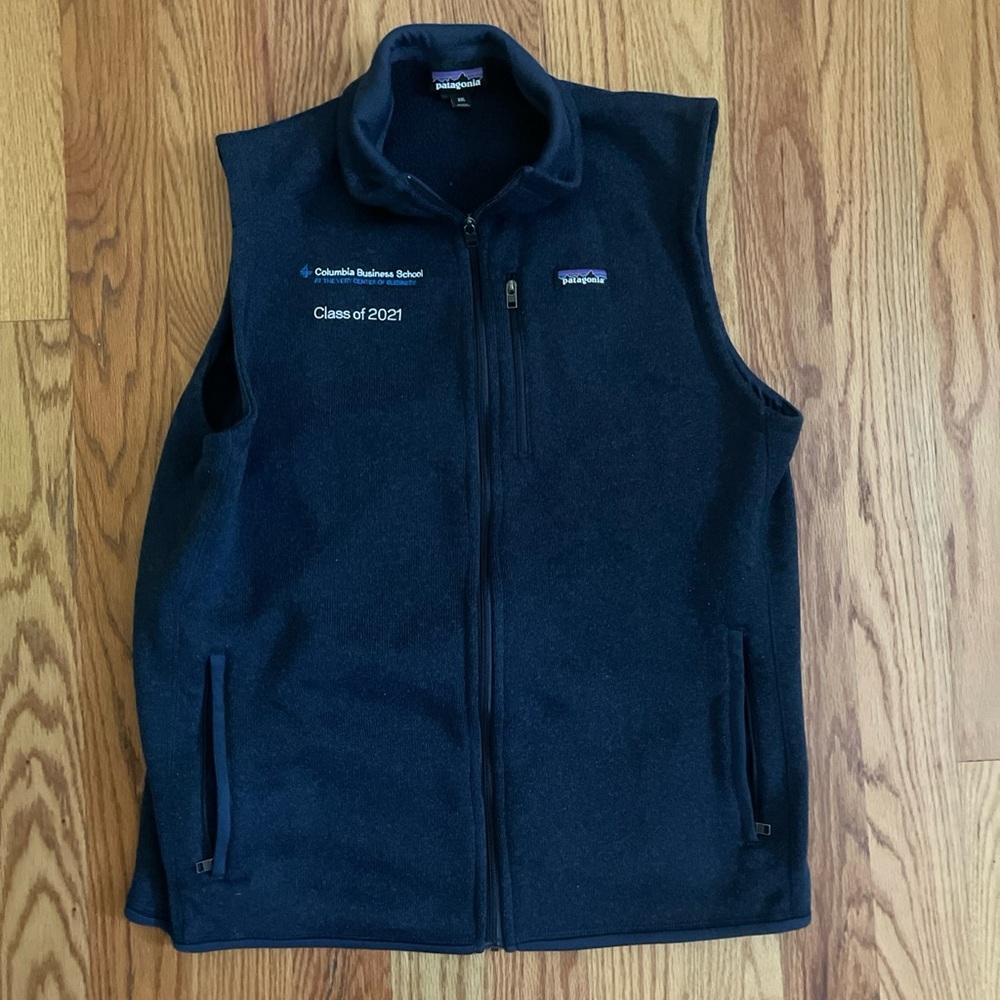 Patagonia vest blue columbia buisness schoolvest size 2xl